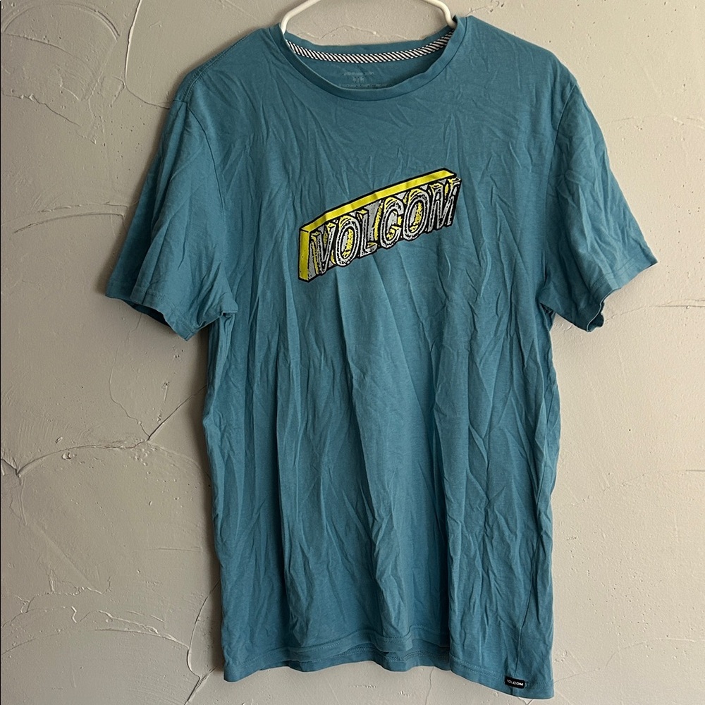 Volcom Men’s Blue Graphic Logo T-Shirt